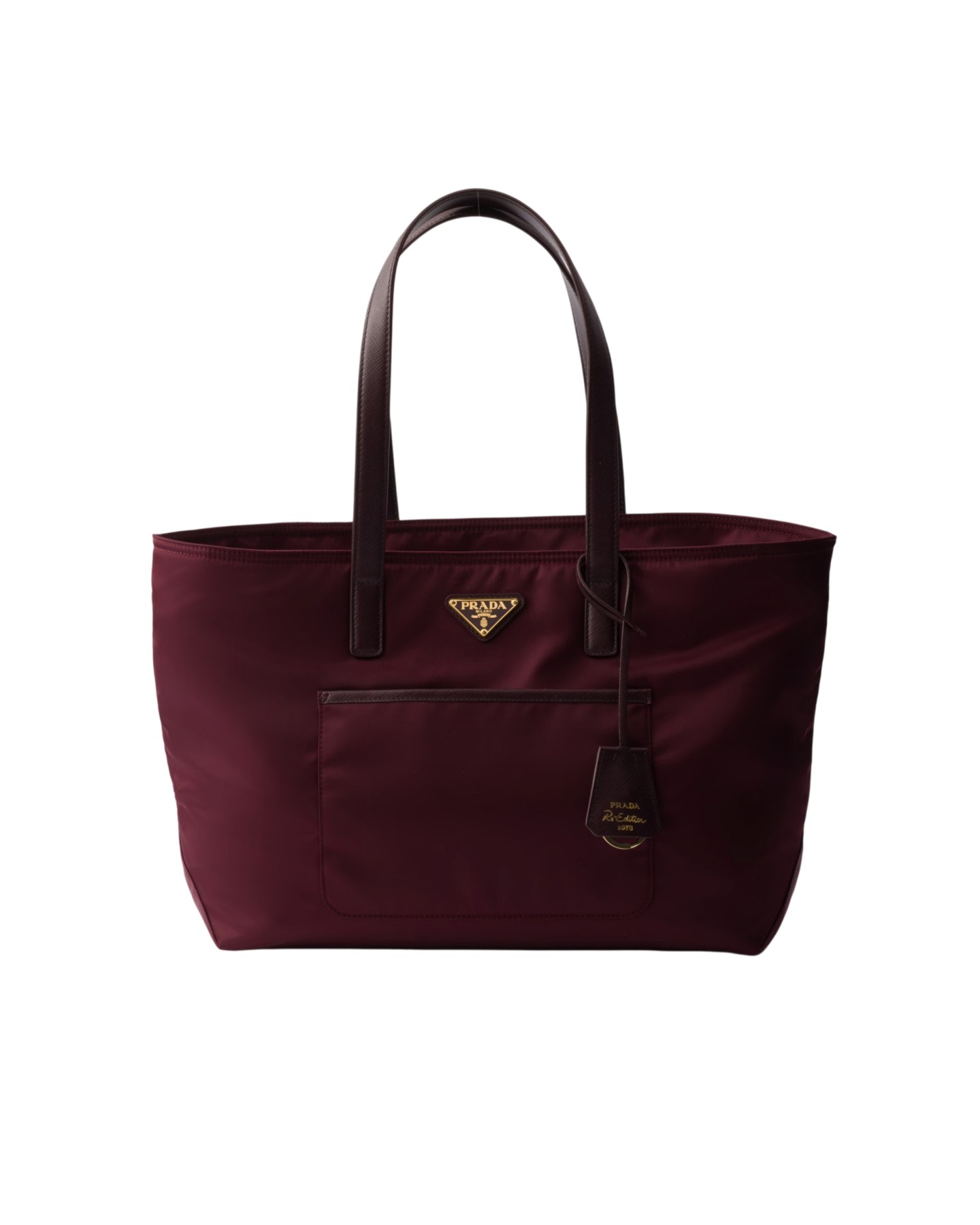 1BG555 Re-Nylon And Saffiano Leather Tote Bag