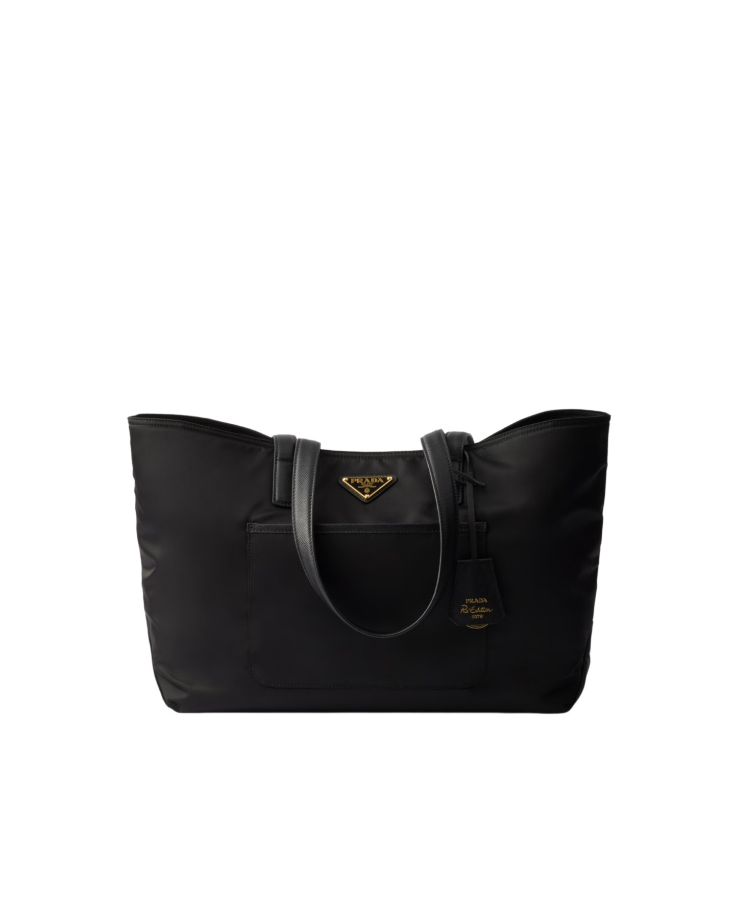 1BG555 Re-Nylon And Saffiano Leather Tote Bag