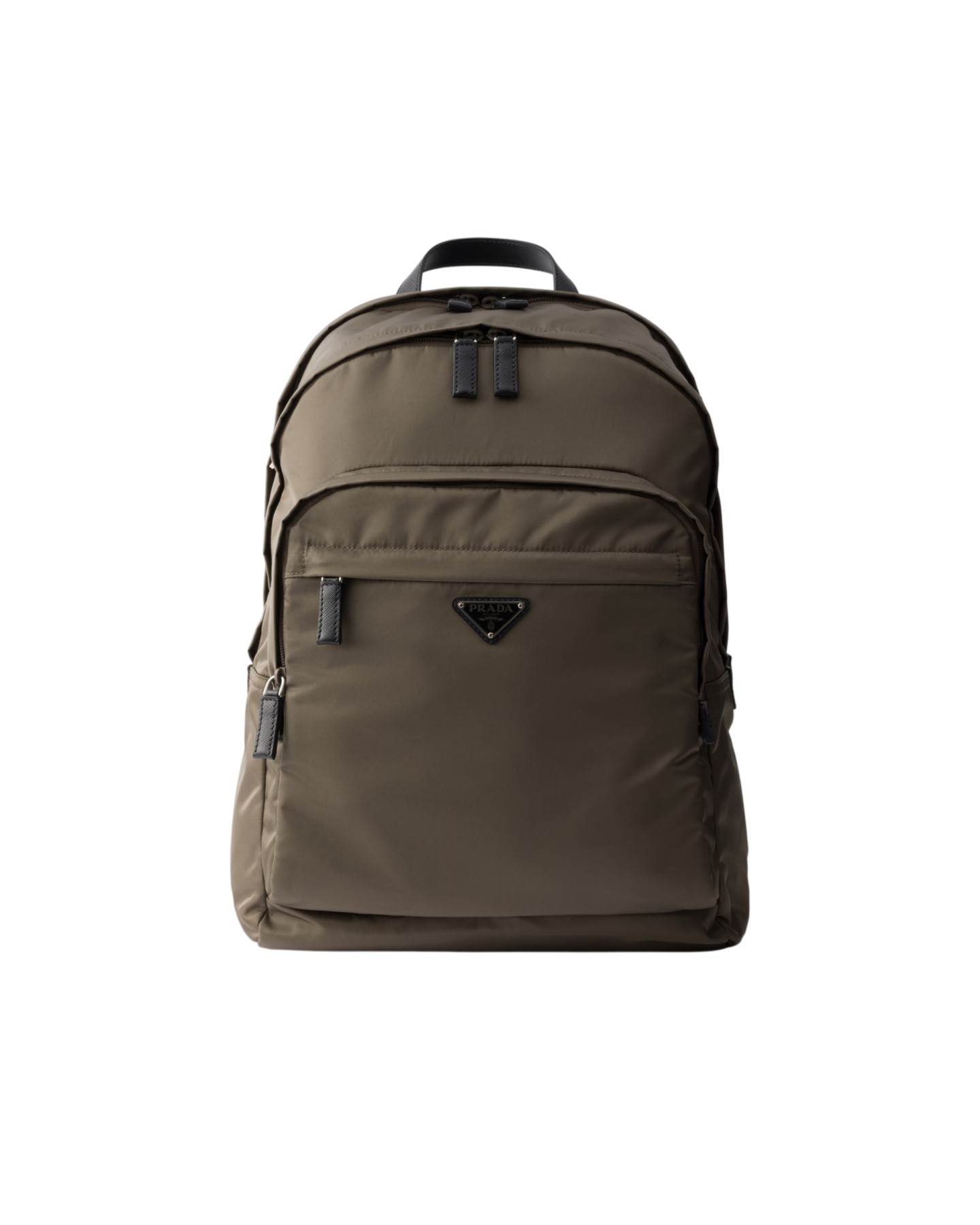 2VZ048 Re-Nylon And Saffiano Leather Backpack
