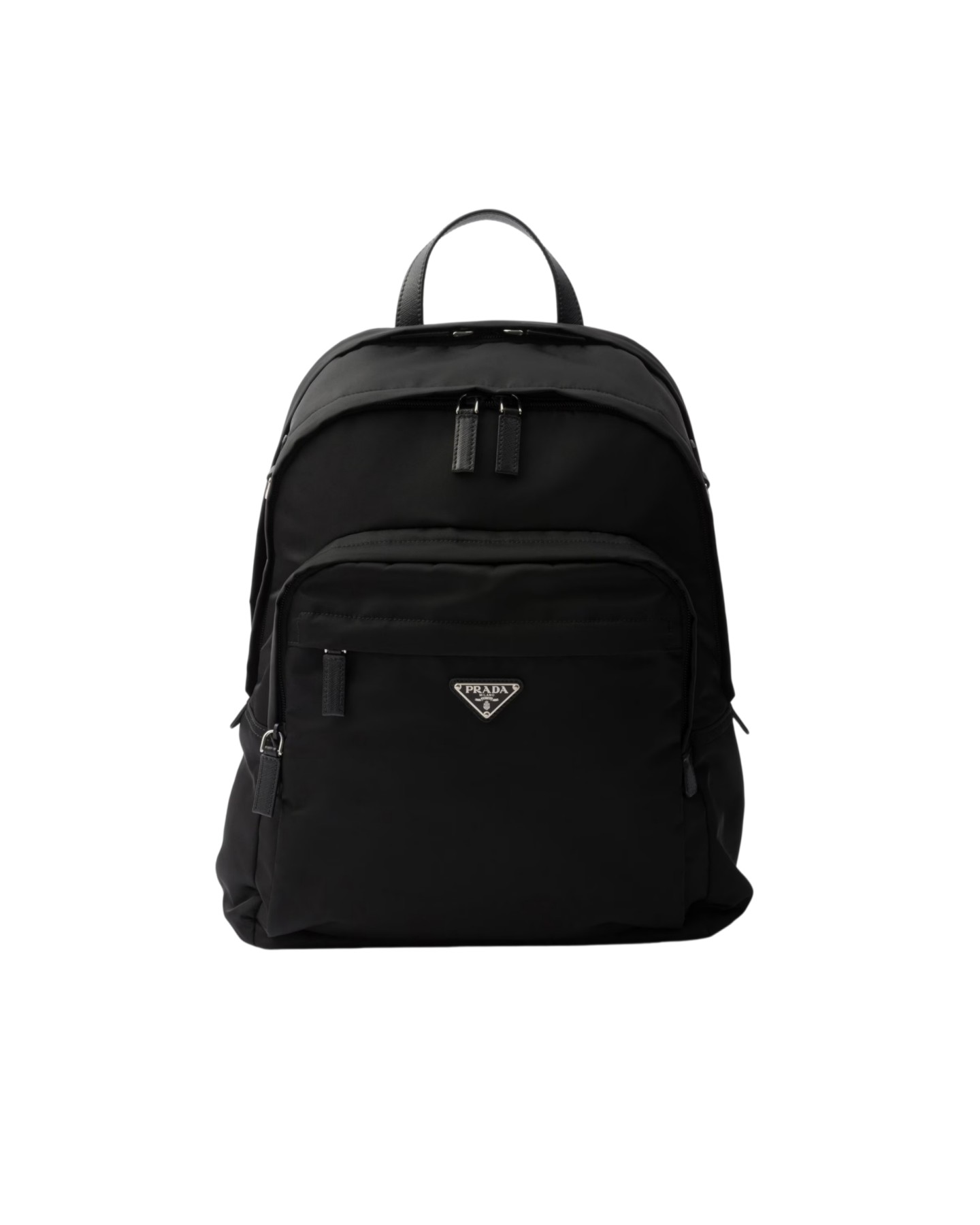 2VZ048 Re-Nylon And Saffiano Leather Backpack
