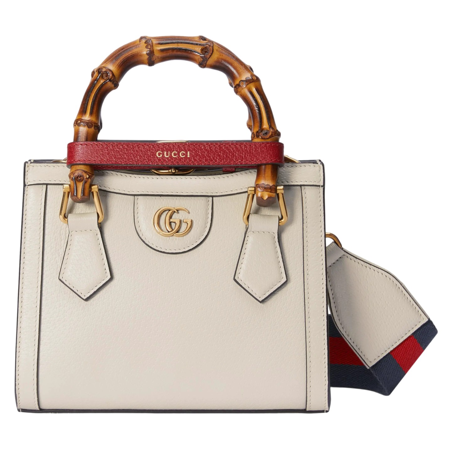 Gucci Diana系列竹节小号托特包