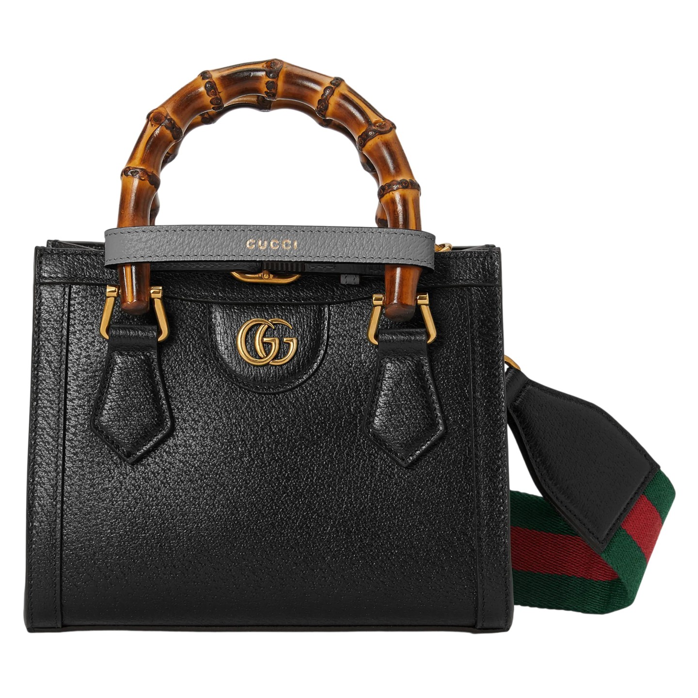 Gucci Diana系列竹节小号托特包
