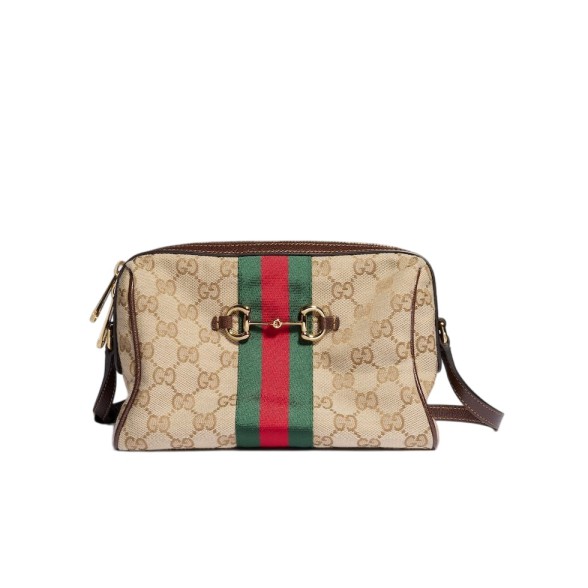 Gucci Horsebit Web系列小号单肩相机包