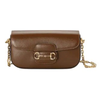 Gucci Horsebit 1955 Small Shoulder Bag - Brown